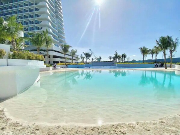 Outdoor pool - Fully Furnished Studio at Azure North (San Fernando)