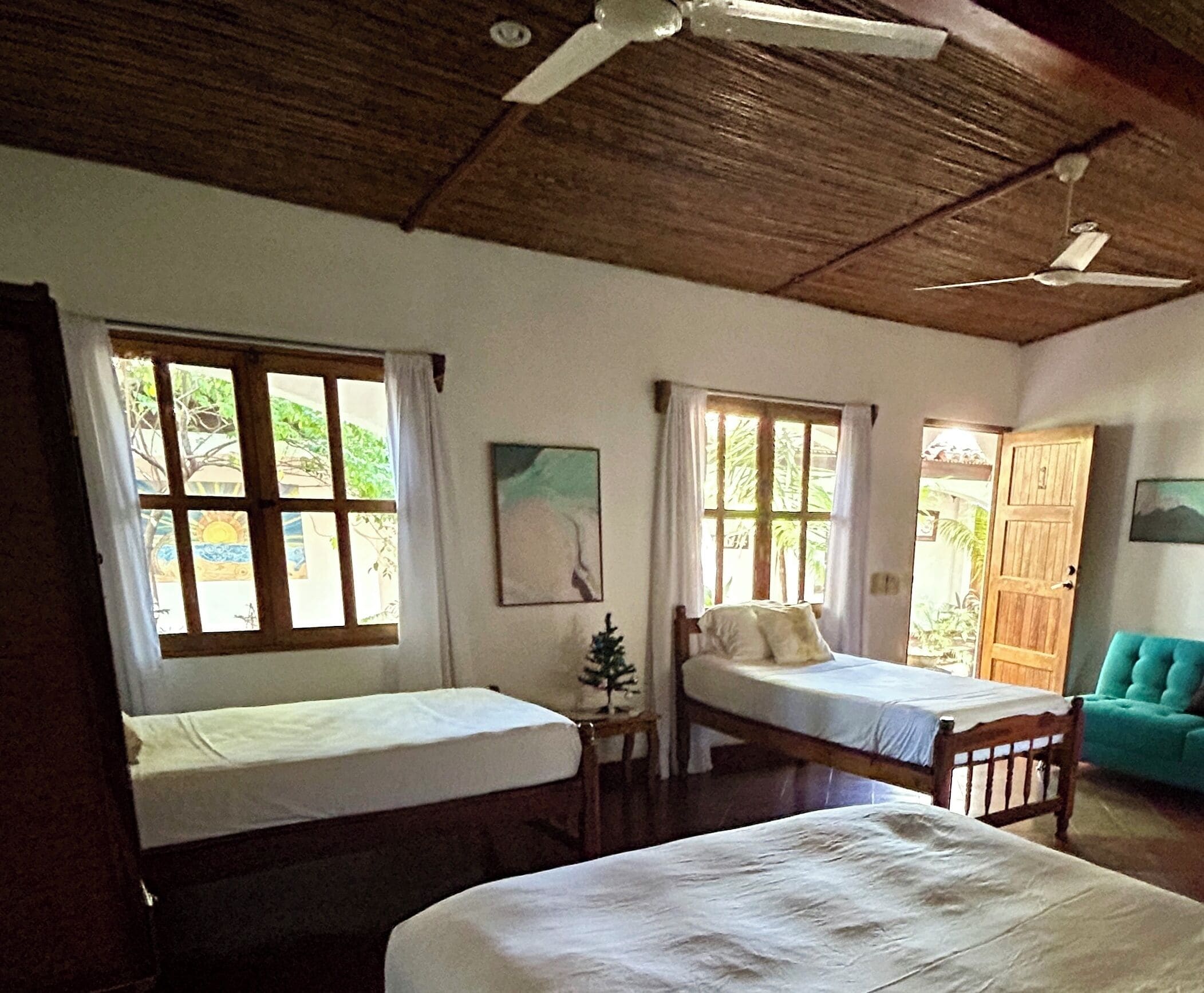 Deluxe Room, Multiple Beds, Patio, Courtyard View | Premium bedding, pillow-top beds, individually decorated