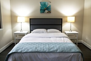 1 bedroom, desk, WiFi, bed sheets