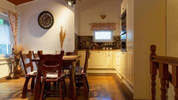 House (Two Bedroom Holiday Home with Terrace) | Dining room
