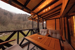 Business Chalet, 1 Double Bed, Jetted Tub, Mountain View