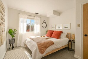 1 غرفة نوم وواي فاي وملاءات أسرّة