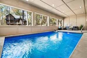 Indoor pool, a heated pool