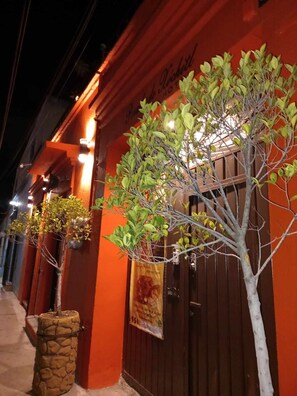 Voorkant van accommodatie