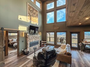 Smart TV, fireplace, video games