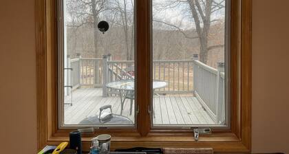 Private 8 acre Ranch backs to 1850 wooded acre Missouri conservation reservation