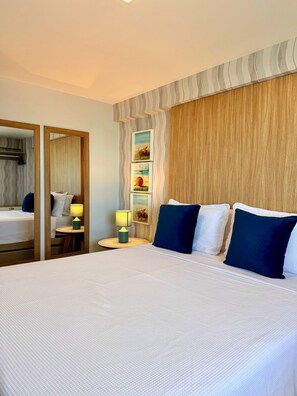 Apartemen | Tirai kedap cahaya, setrika/meja setrika, dan Wi-Fi gratis
