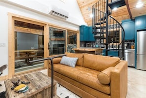 Smart TV, fireplace, video games, stereo