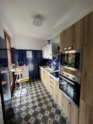 Fridge, microwave, oven, dishwasher - Lavinia apartment in Oggebbio with lake view (Oggebbio)