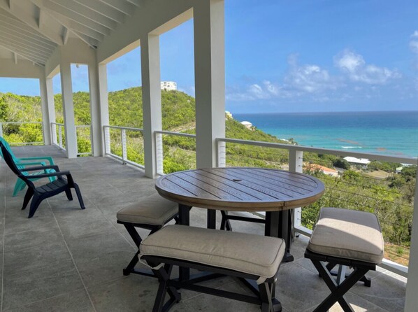 Outdoor dining - Newly Constructed Ocean-View Home - East End of St. Croix (St Croix)