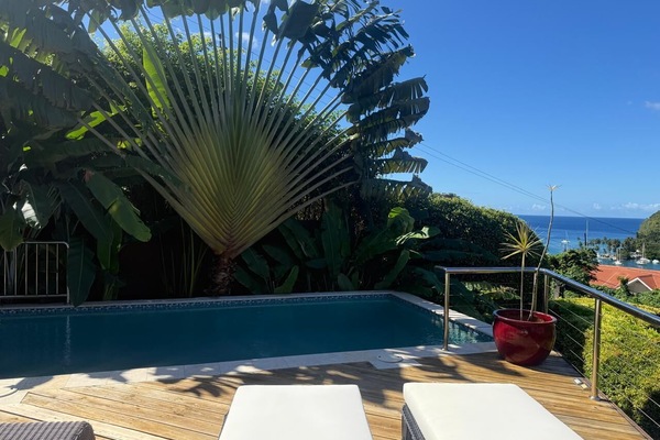 Relaxing Pool and Deck and Sea Views