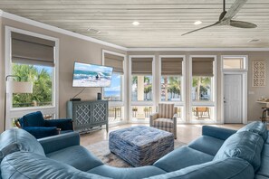 TV, books, video library