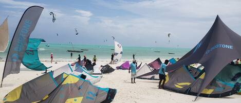 Beach nearby, beach towels