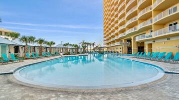 Et oppvarmet basseng