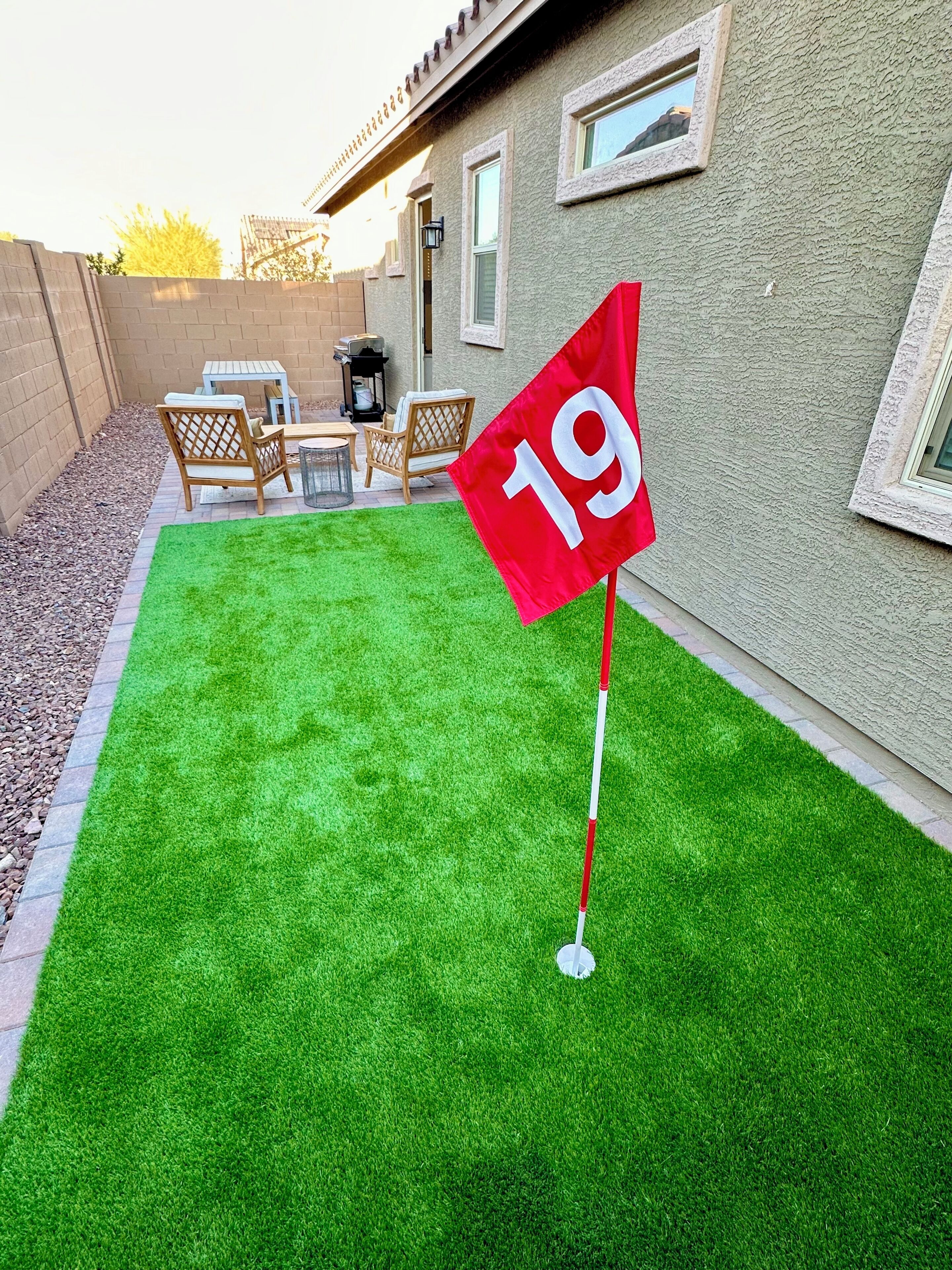 Private Outdoor area for the Casita. Perfect for those beautiful Arizona Nites!