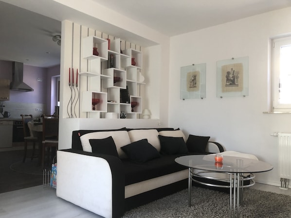 Smart TV, books, music library, video library