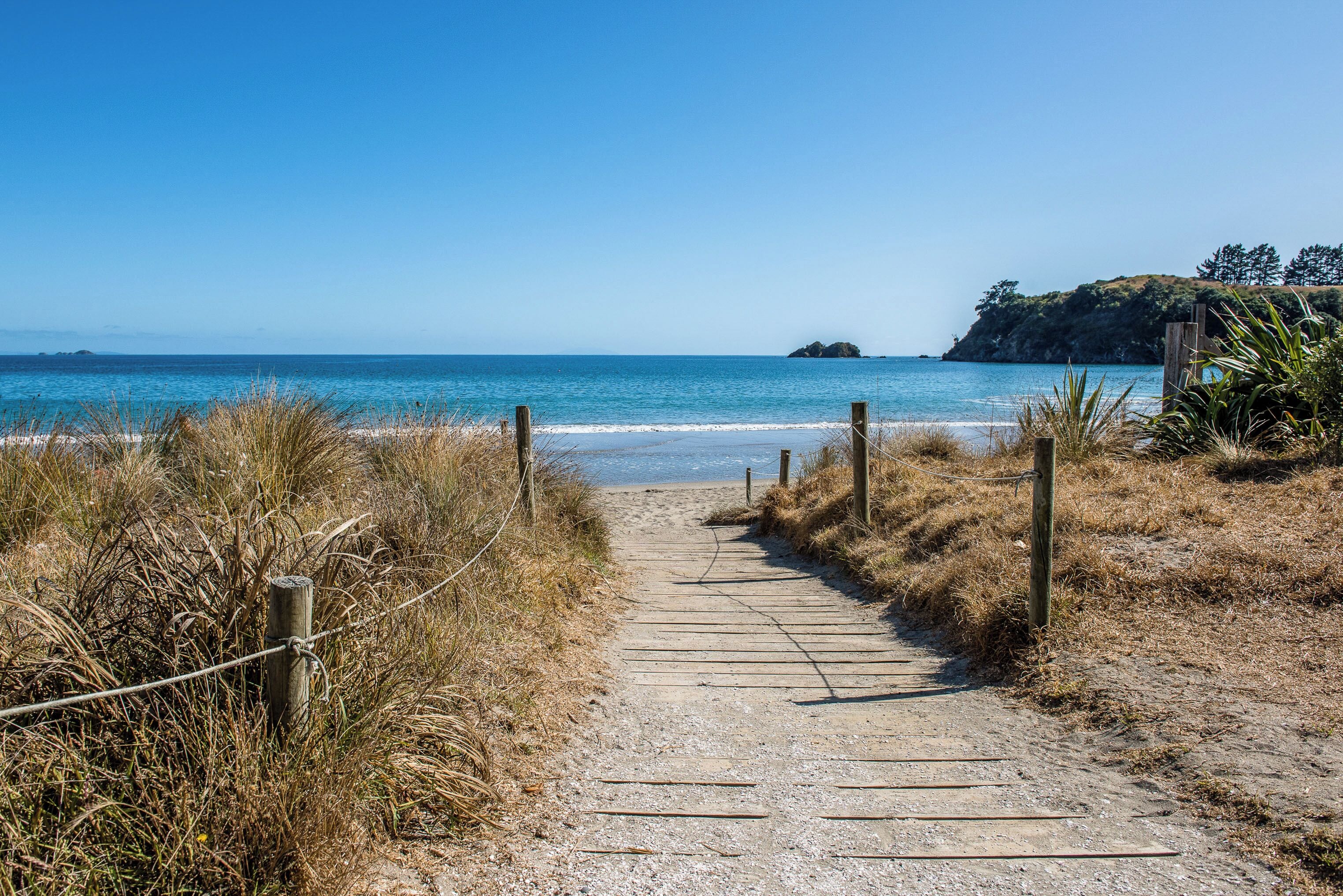 Beach nearby, white sand