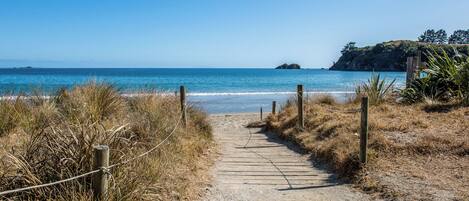 Beach nearby, white sand