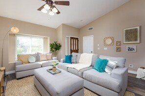 Smart TV - Boho 4BR Retreat | Heated Pool + Spa + Tiki Bar (Gilbert)