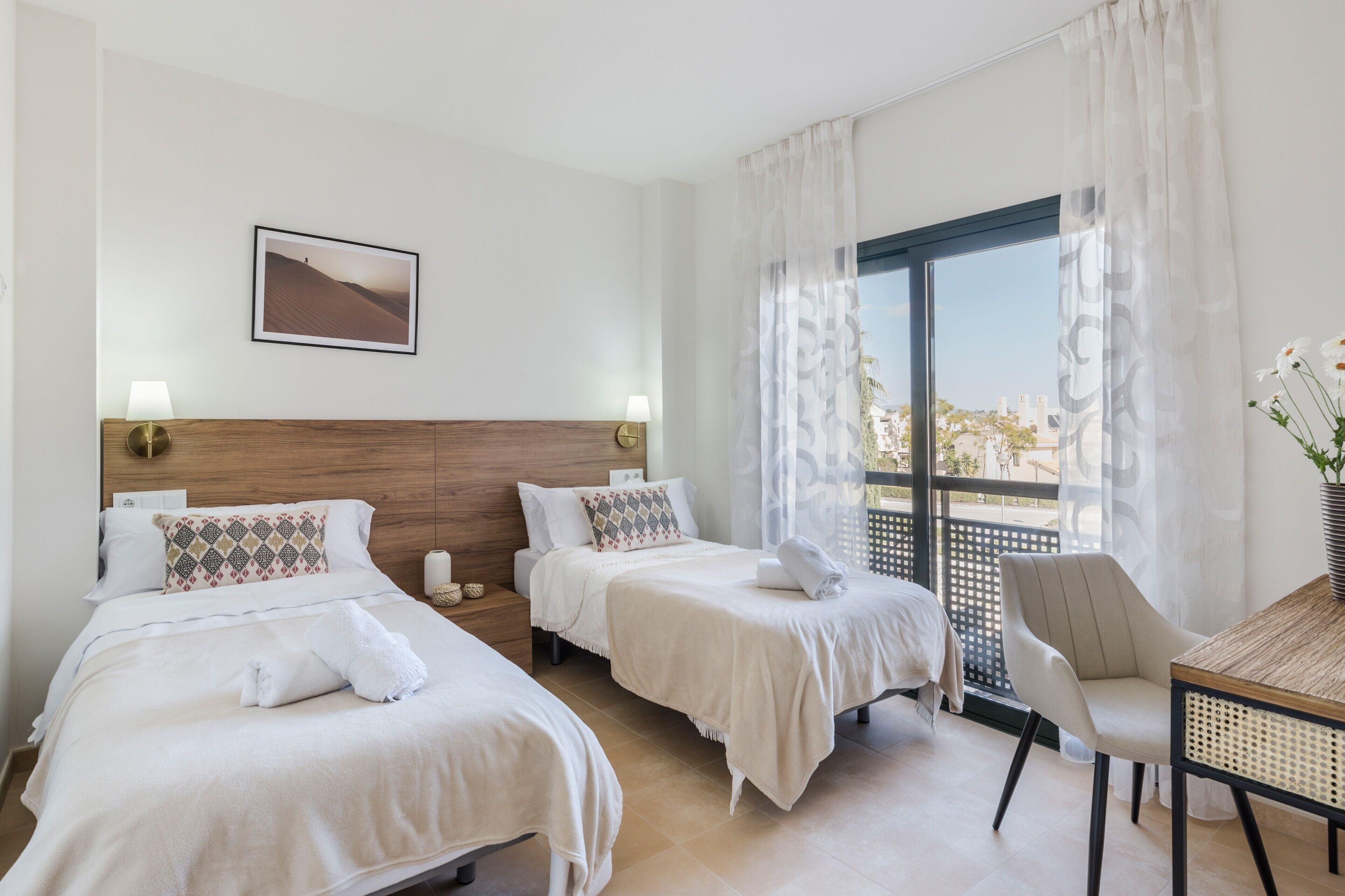 2 bedrooms, iron/ironing board, free WiFi, bed sheets