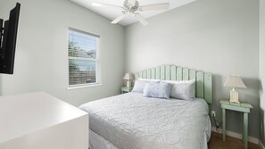 4 bedrooms, iron/ironing board, travel cot, WiFi