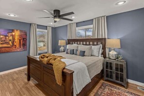 3 bedrooms, iron/ironing board, travel cot, WiFi