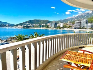 Grand Apartment, 3 Bedrooms, Sea View | Terrace/patio - Seaview Apartments Rafailovici (Becici)