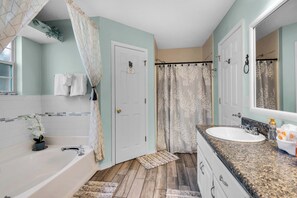 Hair dryer, towels