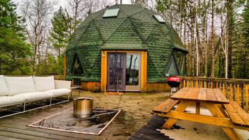 Overnatningsstedets område