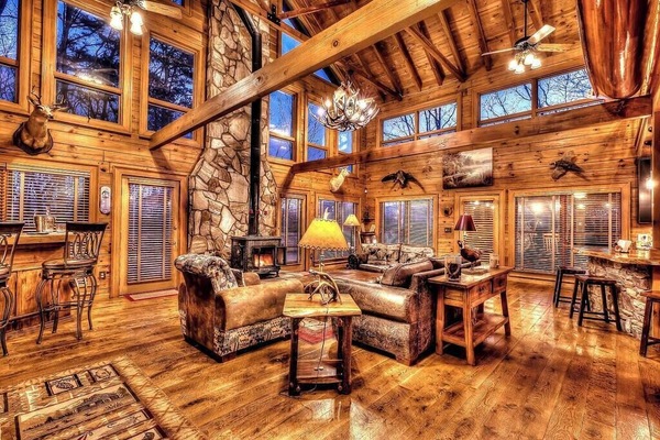 Smart TV, caminetto, lettore DVD