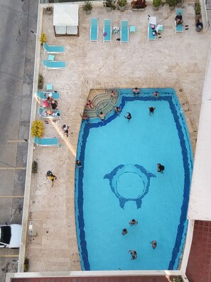 Outdoor pool - Apartment with beautiful view in Cartagena de Indias, 16th floor (Cartagena de Indias)