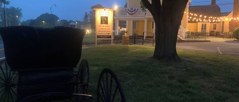 Vista frontal de la propiedad