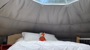 1 bedroom, WiFi (free), bed sheets - Dome #2 forested at Domaine Renard (Percé)