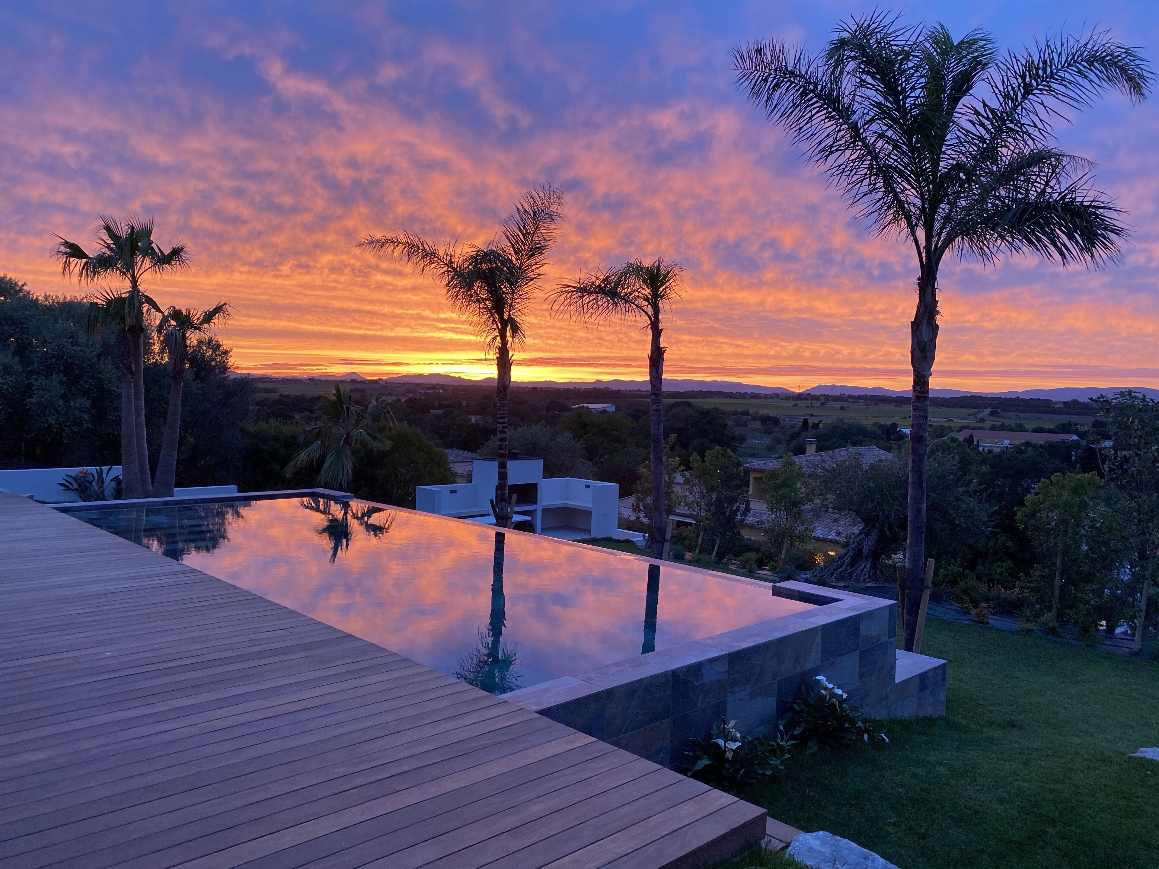 Piscine extérieure, piscine chauffée