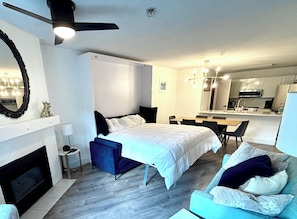 Smart-tv en een open haard