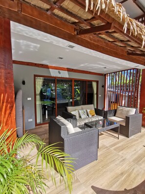 Terrace/patio - Domu Mia Villa Siargao Private 3 Bedroom Tropical Villa close to beach (General Luna)