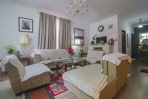 36-inch LED TV with cable channels, TV