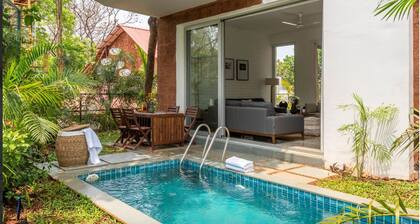 Super Luxury villa with private garden and private pool- 10 minutes from beaches