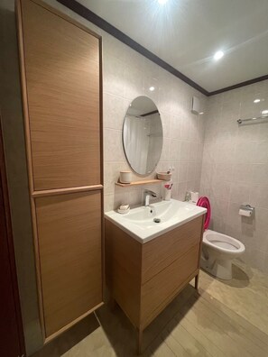Douche, séchoir à cheveux