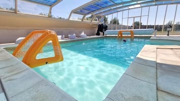 Indoor pool, a heated pool
