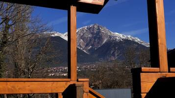 Vue depuis lâhĂ©bergement