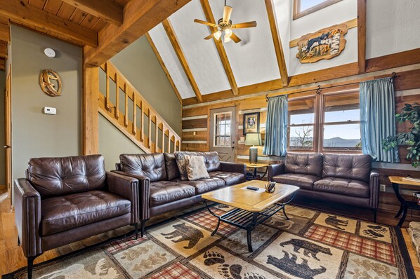 TV, fireplace, table football