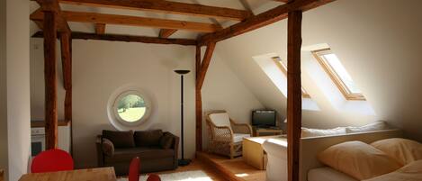 Télévision, cheminée