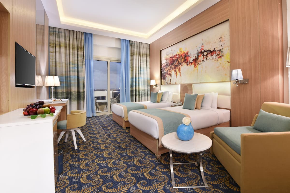Standard Double or Twin Room, Balcony, Pool View