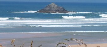 Family owned static caravan on Newperran Holiday Resort.