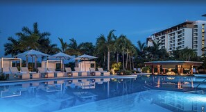 Outdoor pool, a heated pool - A Grand Luxxe Four Bedroom Residence Suite (6,180 sq. ft.) (Nuevo Vallarta)