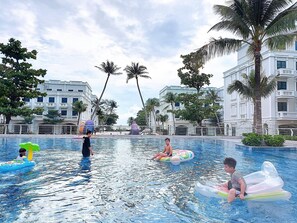 3 outdoor pools, open 7:00 AM to 7:00 PM, pool umbrellas, sun loungers - Kalia Hotel (Phu Quoc)