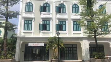 Voorkant van accommodatie