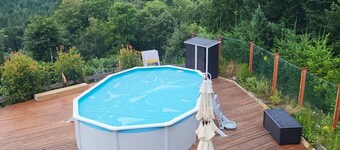 House with breathtaking view of the Chaine des Puys