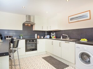 Dishwasher, high chair, cookware/dishes/utensils